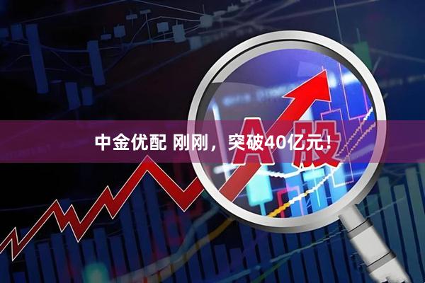 中金优配 刚刚，突破40亿元！