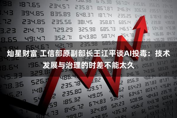 灿星财富 工信部原副部长王江平谈AI投毒：技术发展与治理的时差不能太久