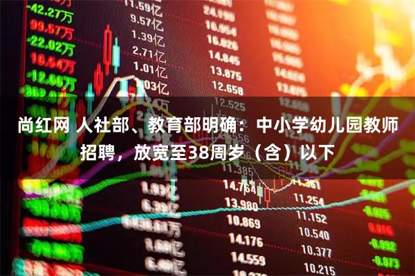 尚红网 人社部、教育部明确：中小学幼儿园教师招聘，放宽至38周岁（含）以下