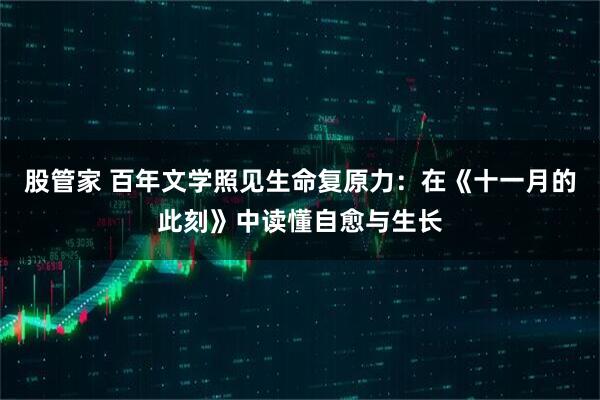 股管家 百年文学照见生命复原力：在《十一月的此刻》中读懂自愈与生长