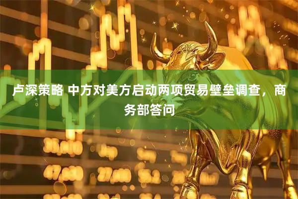卢深策略 中方对美方启动两项贸易壁垒调查，商务部答问