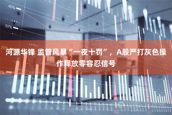 河源华锋 监管风暴“一夜十罚”，A股严打灰色操作释放零容忍信号