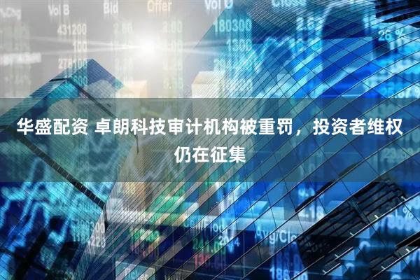 华盛配资 卓朗科技审计机构被重罚，投资者维权仍在征集