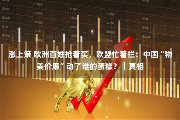 涨上策 欧洲百姓抢着买，欧盟忙着拦：中国“物美价廉”动了谁的蛋糕？｜真相