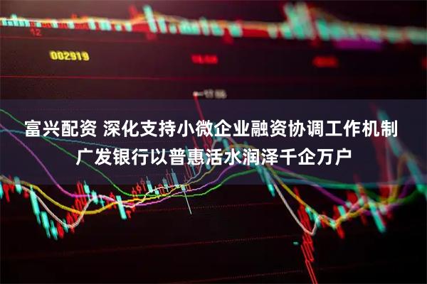 富兴配资 深化支持小微企业融资协调工作机制 广发银行以普惠活水润泽千企万户
